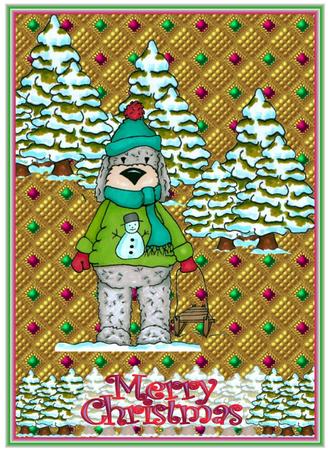 Snow Dog Fun by Christine Dixon