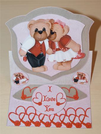 Kissing Bears Clip Art by Christine Dixon