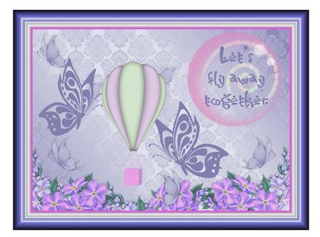 Flowers and Butterflies Backing Paper by Christine Dixon