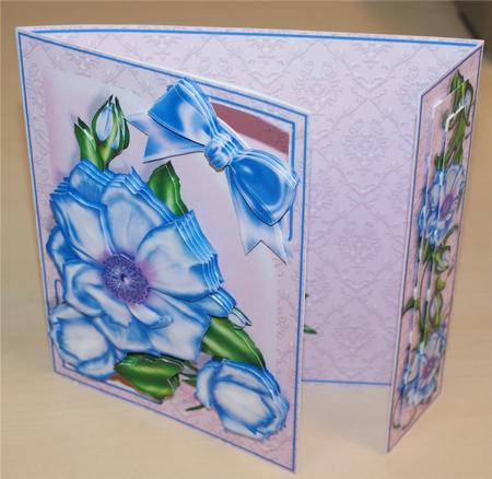 Offset Gatefold Card Kit - Blue Moon Rose by Christine Dixon