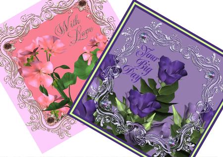 6 Fancy Flourish Frames by Christine Dixon