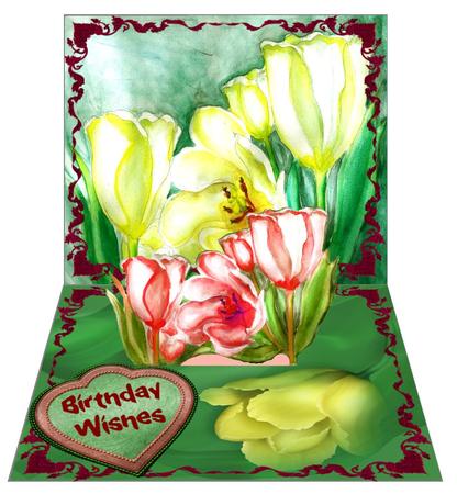 White Tulips by Christine Dixon