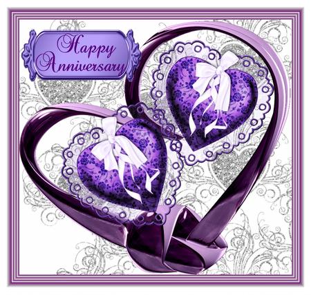 Glitter Hearts Background Silver by Christine Dixon