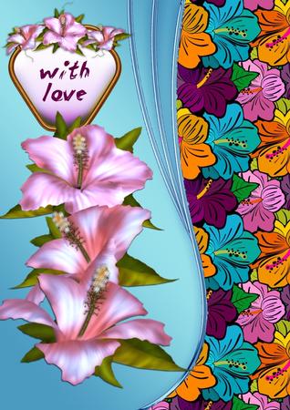Hibiscus 4 Background Paper by Christine Dixon