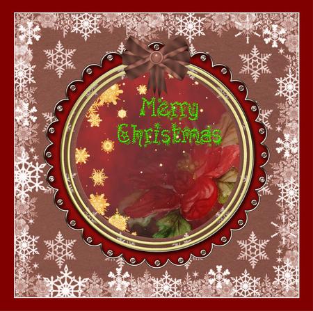 Christmas Poinsettias-backing Paper by Christine Dixon