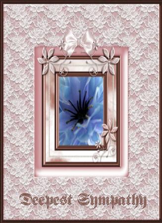 Blue Silk Flower Head by Christine Dixon
