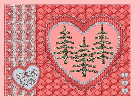 Scalloped Diamond Heart Frame Kit 6 - Cu4cu by Christine Dixon
