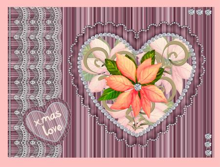 Scalloped Diamond Heart Frame Kit 10 - Cu4cu by Christine Dixon