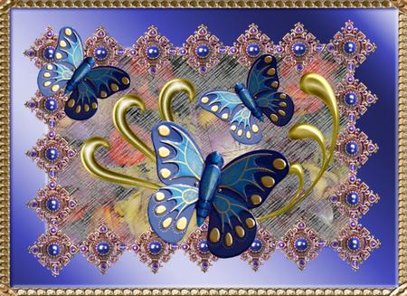 Floral Background with Special Effect by Christine Dixon
