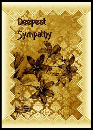 Gold Flower Side Damask A4 Backing Paper by Christine Dixon