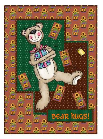 Crafty Bob's Sassy Cheryl Single: Birthday Bear by Christine Dixon