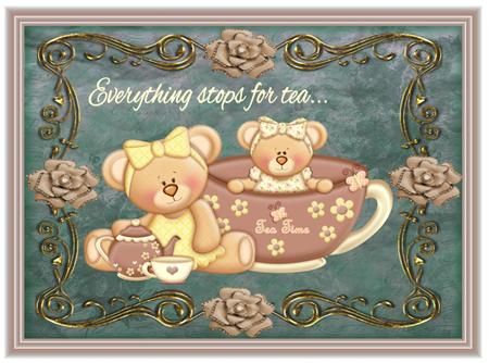 Teatime Teddies Designer Resource Graphics by Christine Dixon