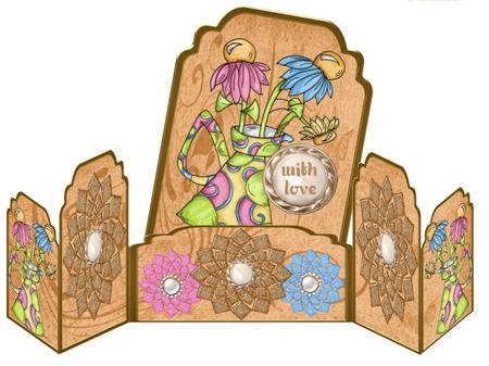 8 Blooming Glitter Squares - Cu4cu by Christine Dixon