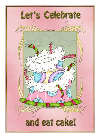 Crafty Bob's Sassy Cheryl Single: Funky Double Birthday Cake by Christine Dixon