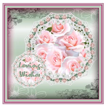 2 Floral Lace Frames - Cu4cu by Christine Dixon
