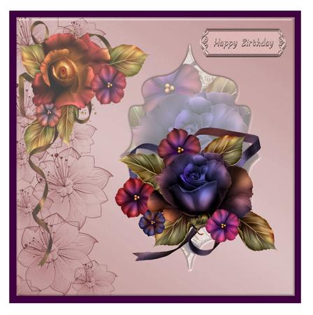 Cu 6 Floral Fancy Frames by Christine Dixon