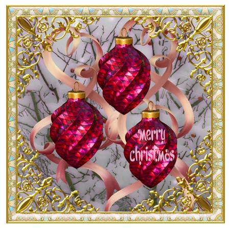 Cu 4 Frames Gold Ornate Corners by Christine Dixon