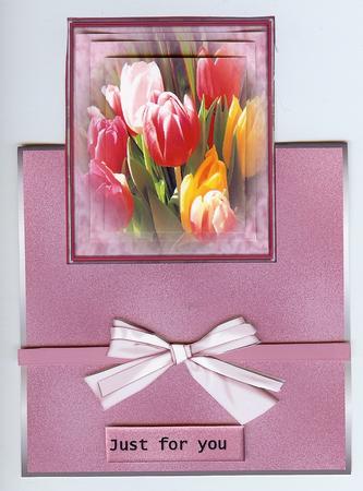 Vertical Fold Back Tulips by Christine Dixon