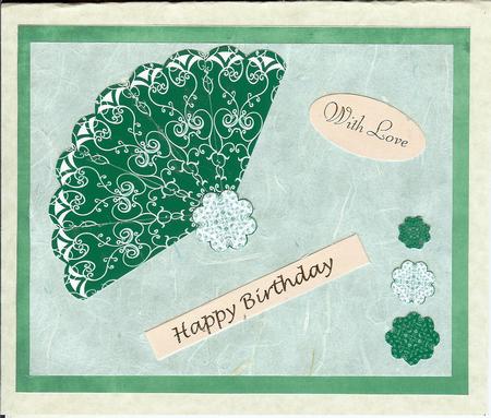 Green Fan by Christine Dixon