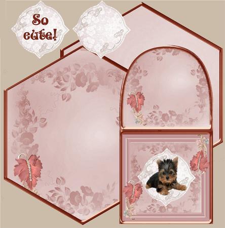 Cu Floral Paper,frame and Mat Set by Christine Dixon