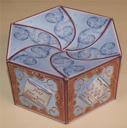 Golden Filigree Frames with Damask by Christine Dixon