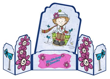 Crafty Bob's Sassy Cheryl Single: Sally & Her Bluebirds by Christine Dixon
