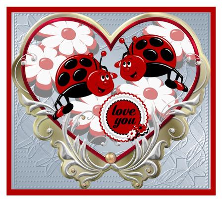 Heart Flourish Frames by Christine Dixon