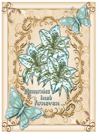 Lily Head Digi Stamp by Christine Dixon