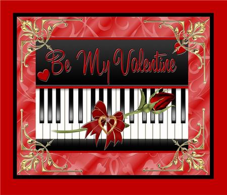 Be My Valentine, Music and Roses by Christine Dixon