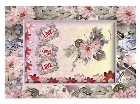 Pink and Red Daisy Backing Sheet 2 by Christine Dixon