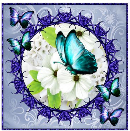 Designer Resource White Flowers by Christine Dixon