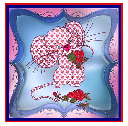 Wavy Square Mats and Frames by Christine Dixon