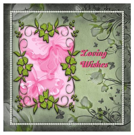 Bright Shade Oriental Butterflies Backing Paper by Christine Dixon