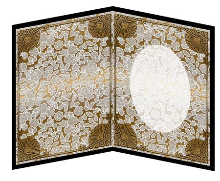 Gold Perfume 7x5in Lace Insert for Cards by Christine Dixon