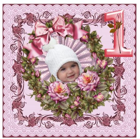 Cu Flower Frame Set 1 by Christine Dixon