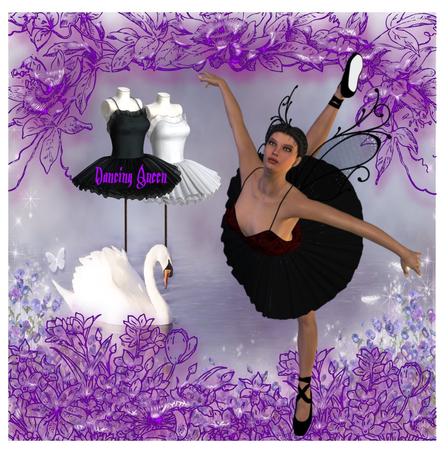 Swan Lake Ballerina's by Christine Dixon