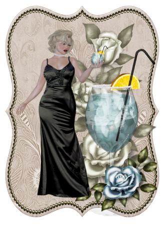 Cu 6 Shaped Floral Mats by Christine Dixon