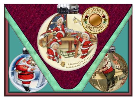 Vintage Christmas Ornament /baubles by Christine Dixon
