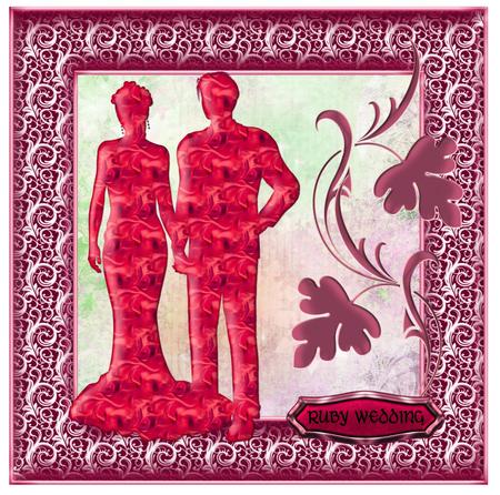 Silhouette Bride and Groom by Christine Dixon
