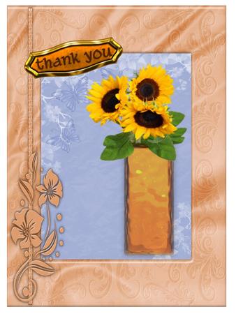 A Vase of Sunflowers by Christine Dixon