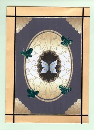 Sumptuous Blank Card Front / Aperture Card Front 10 by Christine Dixon