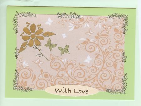 Flourishes & Butterflies Earthy Shade A4 Backing Paper by Christine Dixon