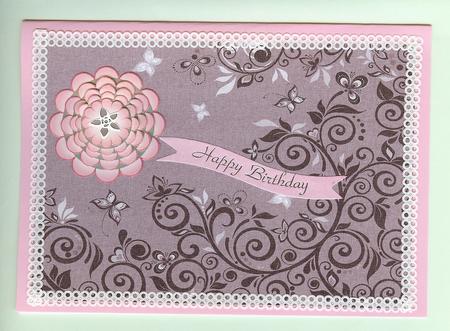 Flourishes & Butterflies Earthy Shade A4 Backing Paper by Christine Dixon