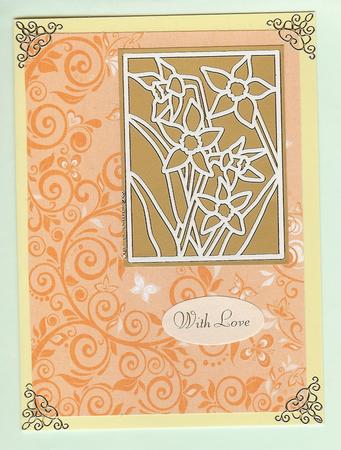 Flourishes & Butterflies Earthy Shade A4 Backing Paper by Christine Dixon