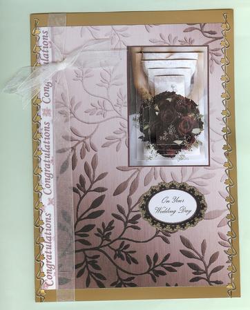 Elegant Metallic Words Matching Backing Paper by Christine Dixon