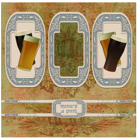 Grungy Beer Keg Papers by Christine Dixon