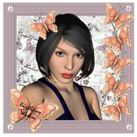 Cu 6 Floral & Butterfly Mats by Christine Dixon