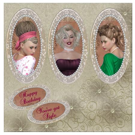 6 Vintage 50's Beehive Poser Tubes by Christine Dixon