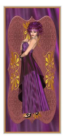 Cu 5 Oriental Style Shaped Mats by Christine Dixon