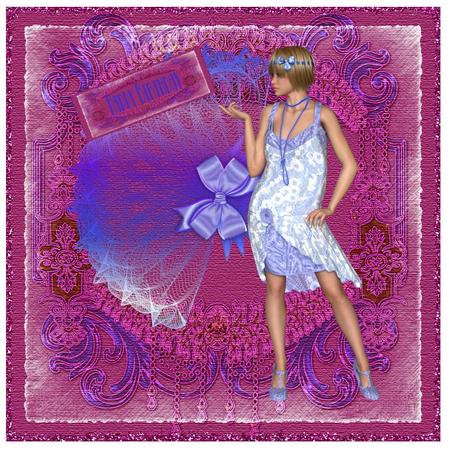 6 Charlston Vintage Flapper Dancer Poser Tubes by Christine Dixon